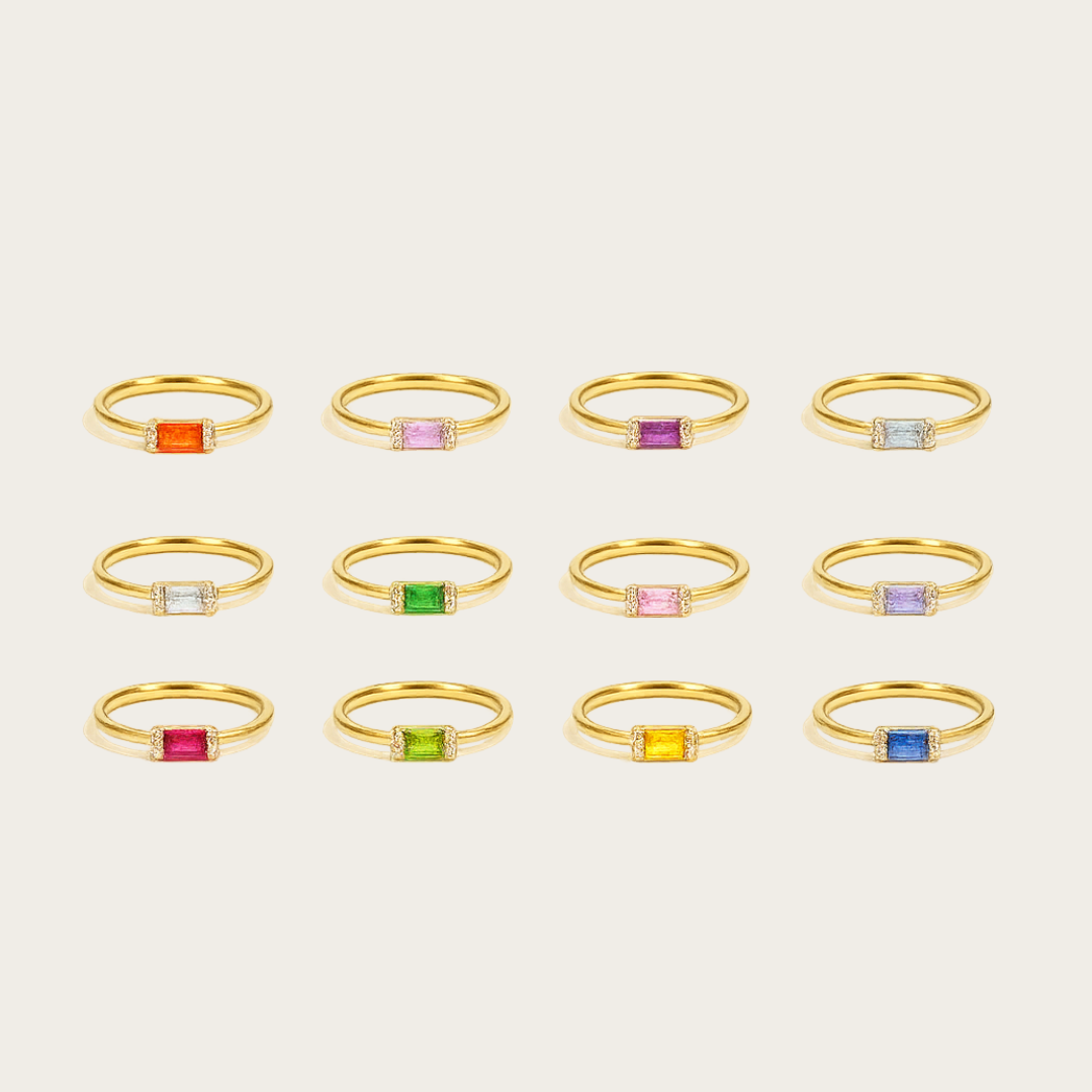 Baguette_Birthstone_Gold_Plated_Ring_2