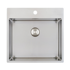 Caressi CAPP50KR10 Sink Stainless Steel Surface or Undermount or Flush Mount with Tap Hole