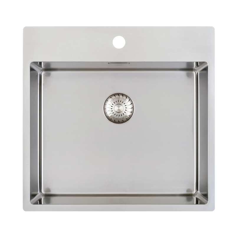 Caressi CAPP50KR10 Sink Stainless Steel Surface or Undermount or Flush Mount with Tap Hole