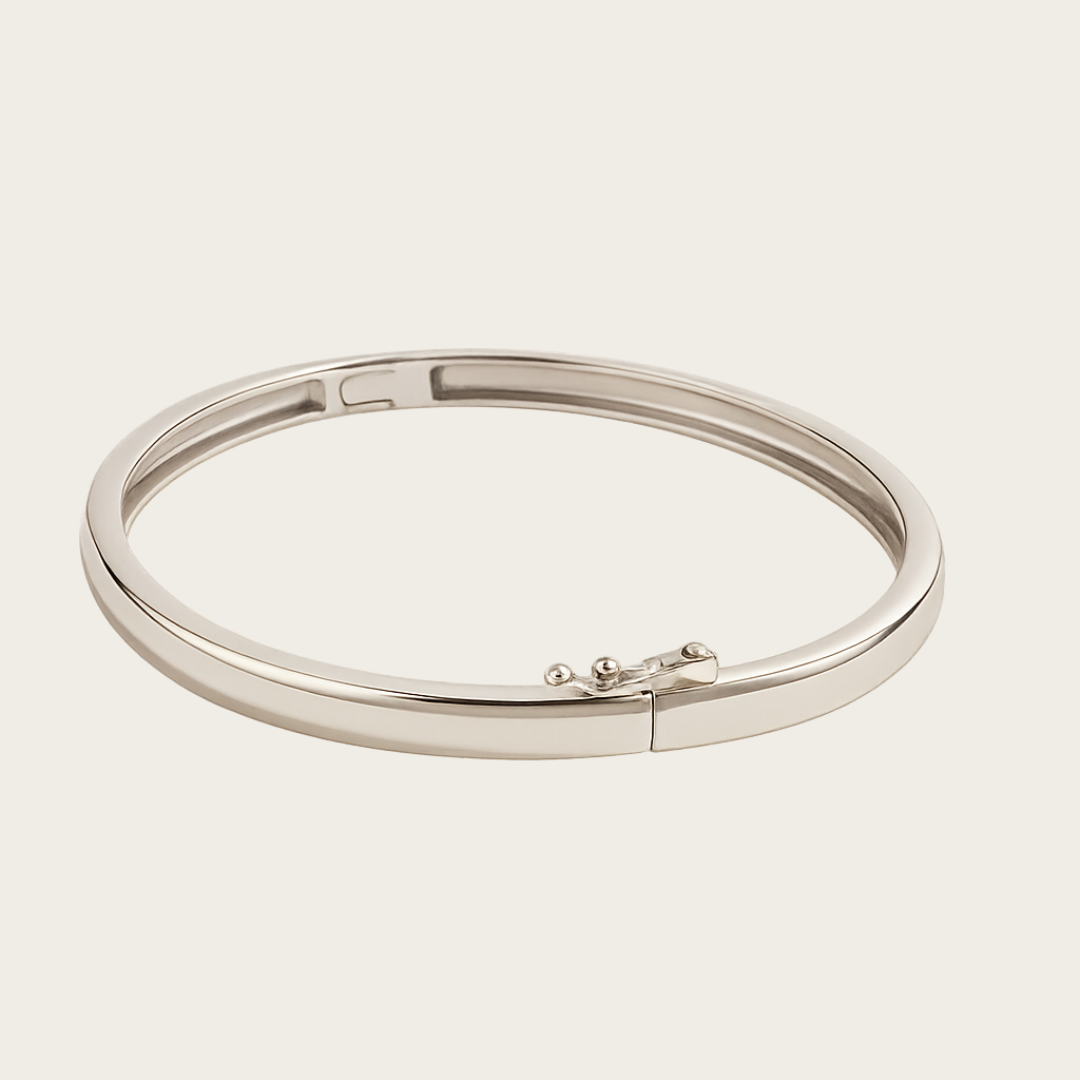 Elegant Bangle – Gold or Silver Tone Sterling Silver