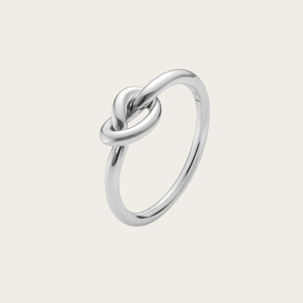 Knot Design Ring – Yellow or White Tone Metal