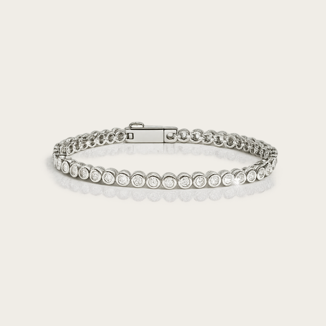 Minimalist_Cubic_Zirconia_Silver_Tennis_Bracelet_side_view