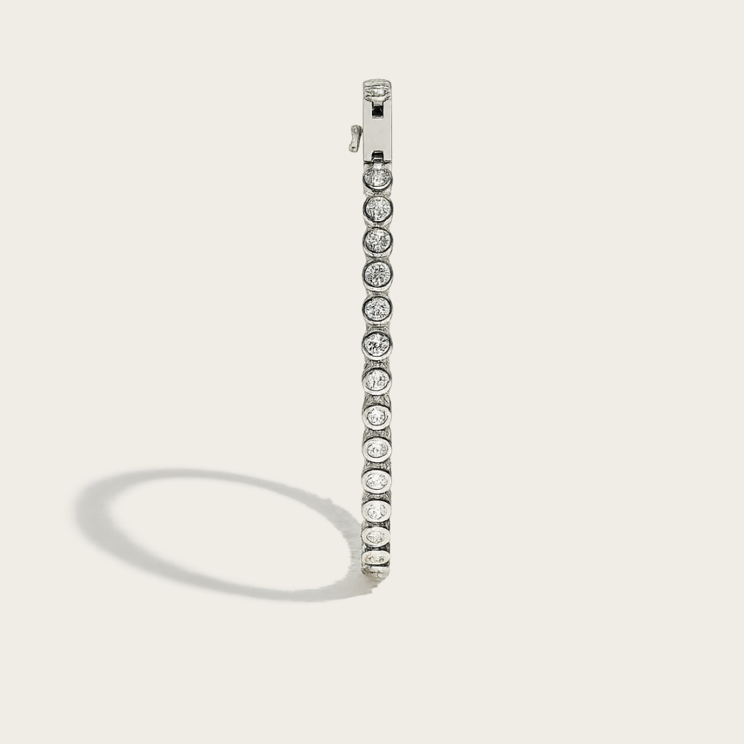 Minimalist Cubic Zirconia Gold Tennis Bracelet