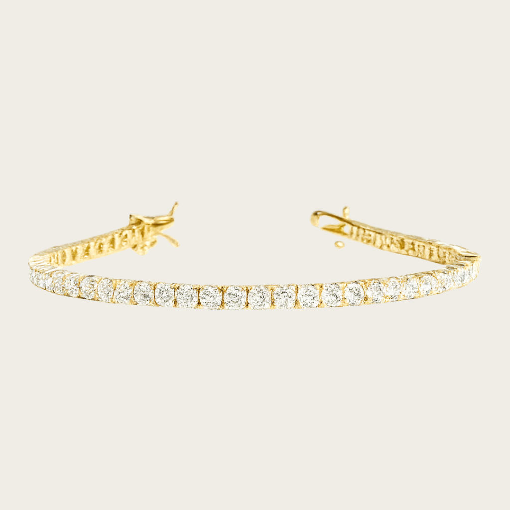 Pavé Tennis Bracelet – Gold or Silver Tone with Cubic Zirconia