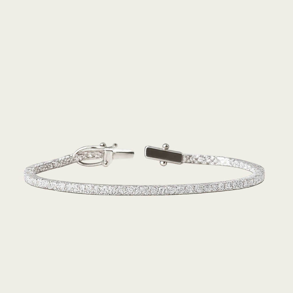 Pavé Tennis Bracelet – Gold or Silver Tone with Cubic Zirconia