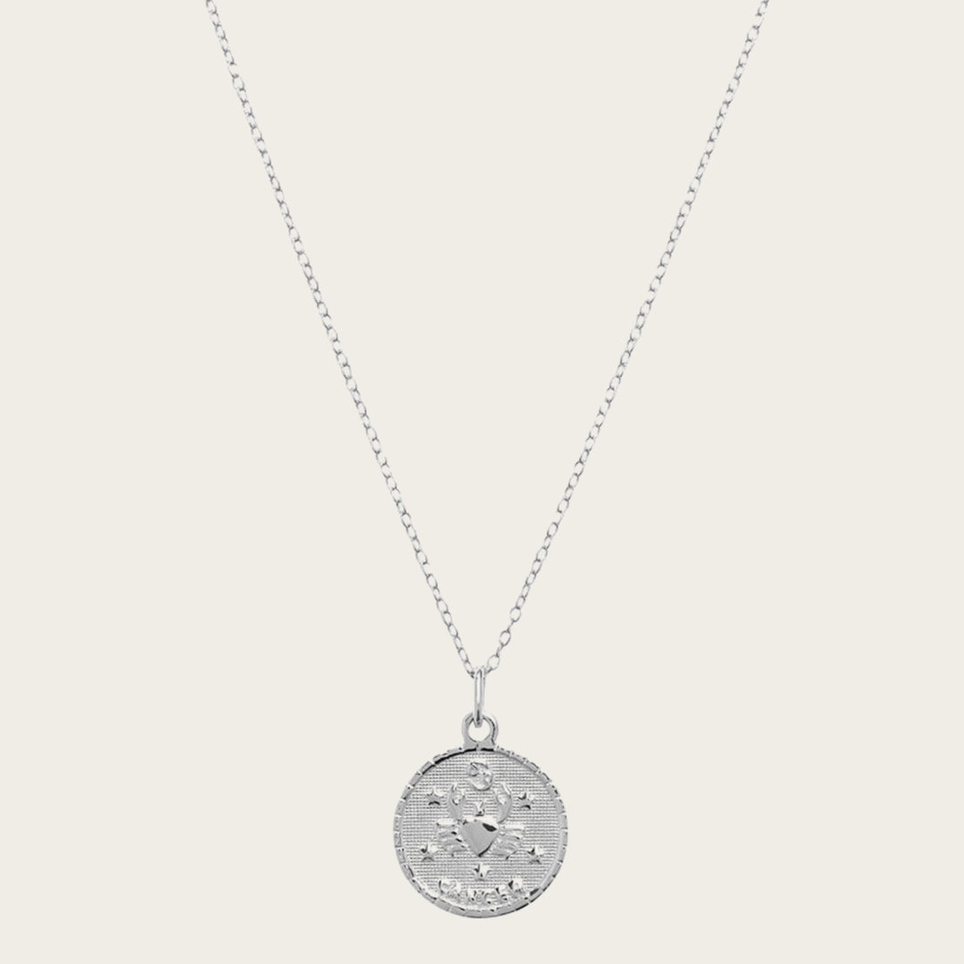Zodiac Medal Necklace – Gold or Silver Tone