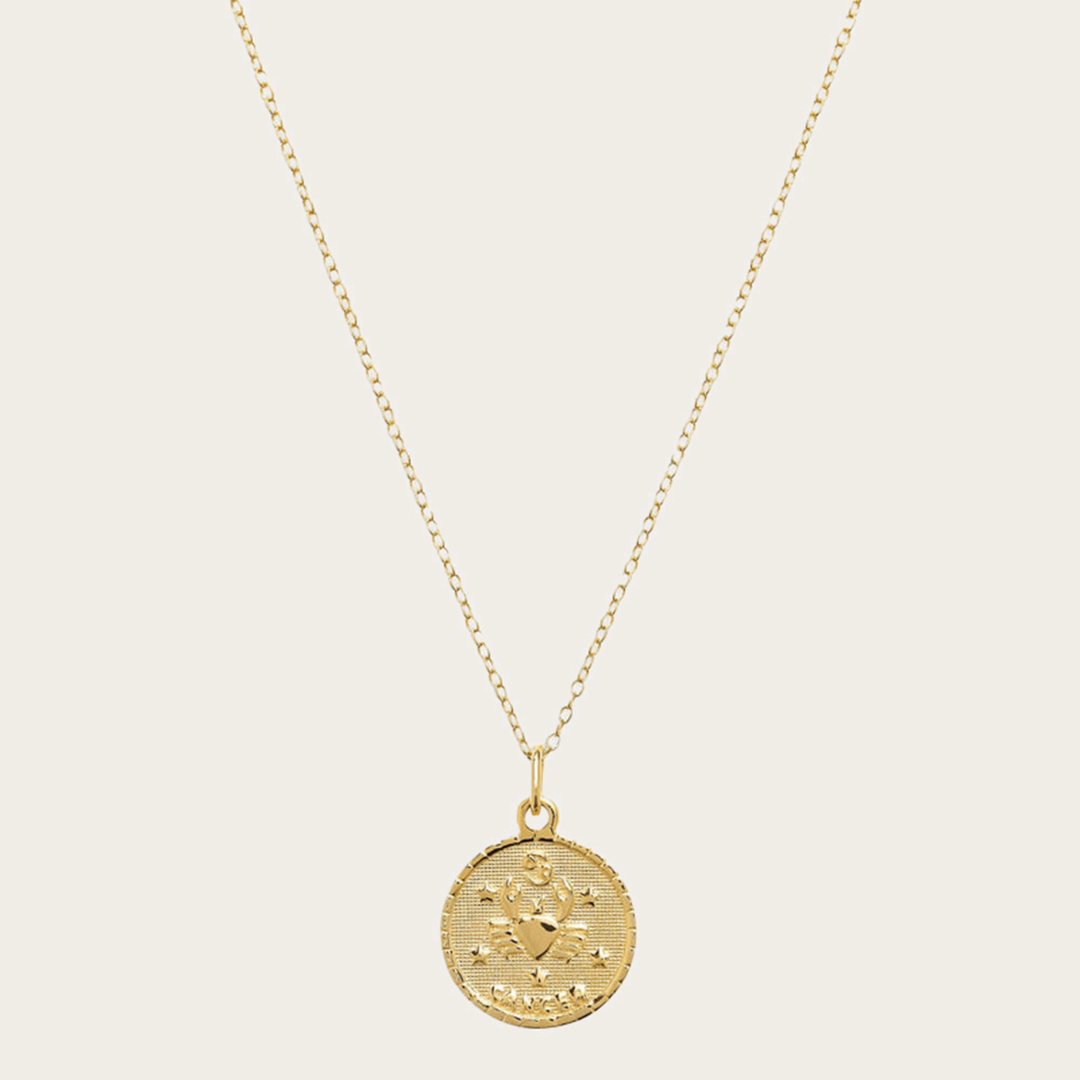 Zodiac Medal Necklace – Gold or Silver Tone