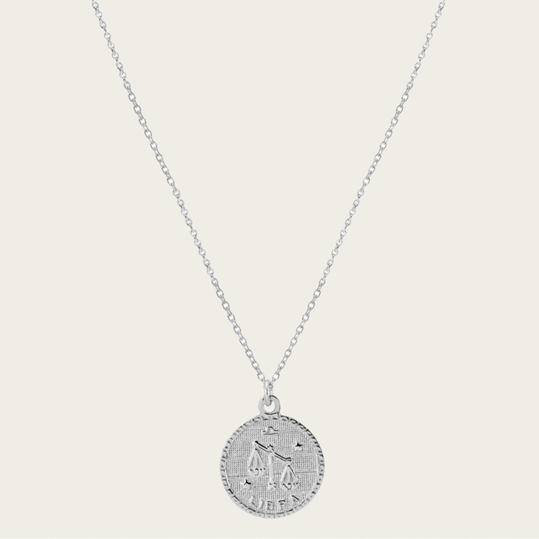 Zodiac Medal Necklace – Gold or Silver Tone
