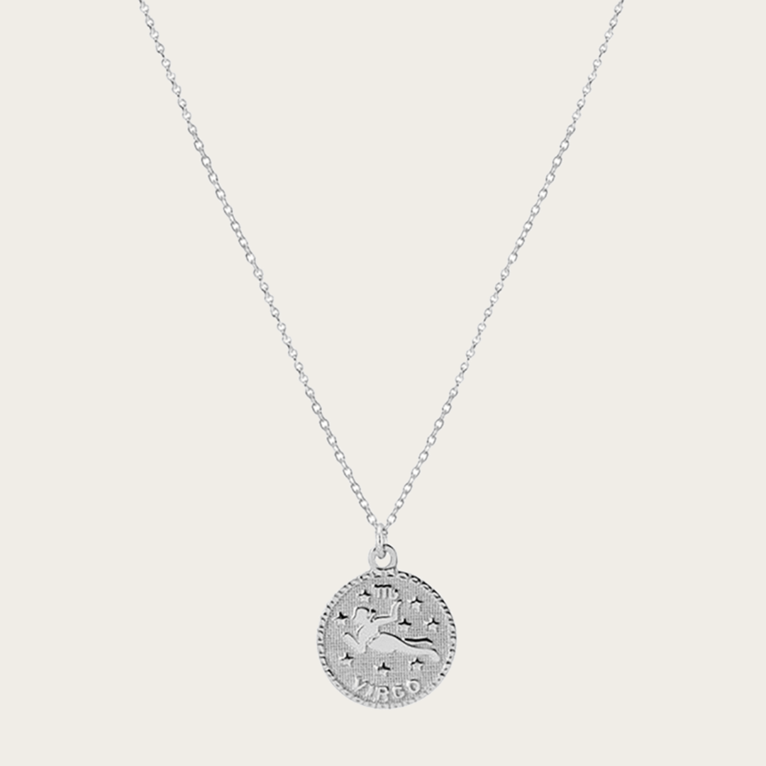 Zodiac Medal Necklace – Gold or Silver Tone