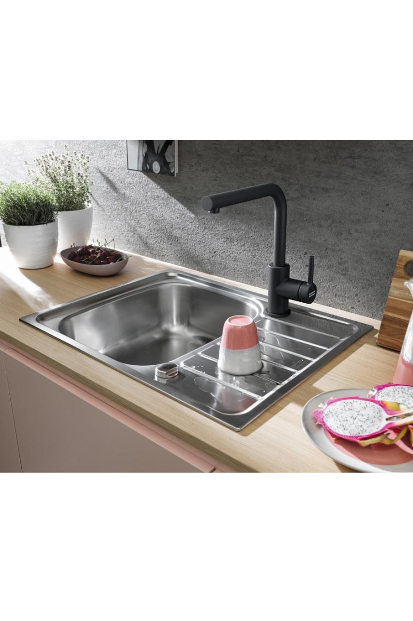 Franke Lina L Kitchen Faucet Black 1150693393